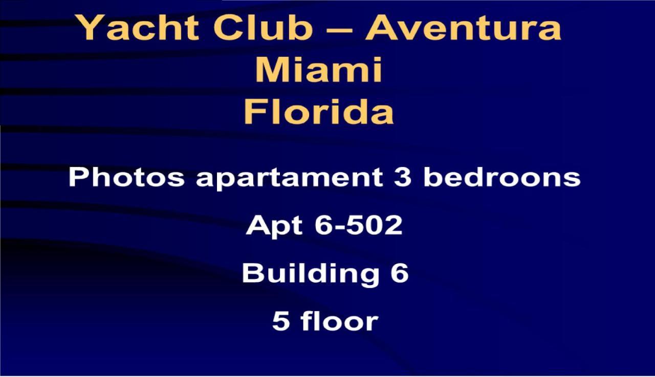 6-502 Amazing Water View - Three Bedrooms Aventura Exterior photo